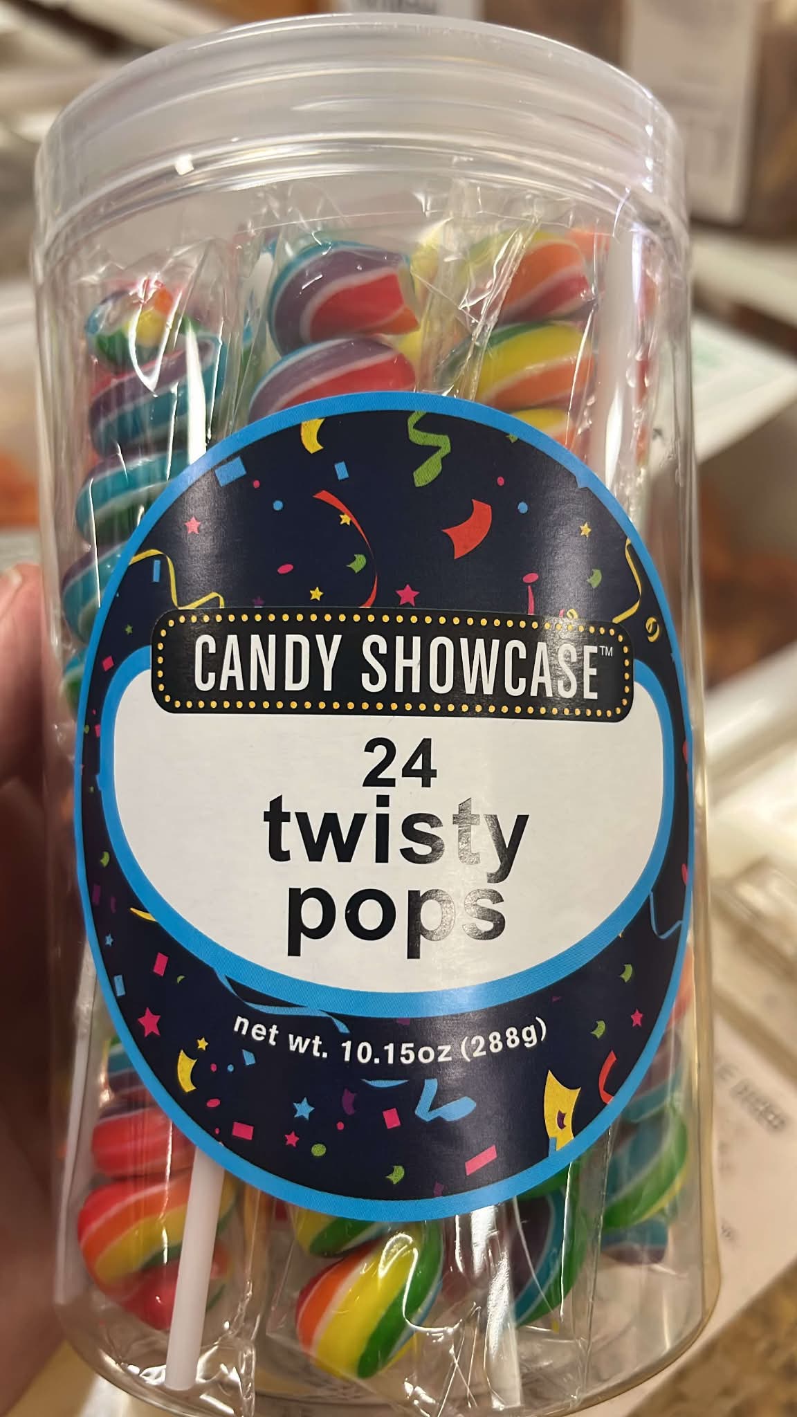 RAINBOW TWISTY POPS 24PK