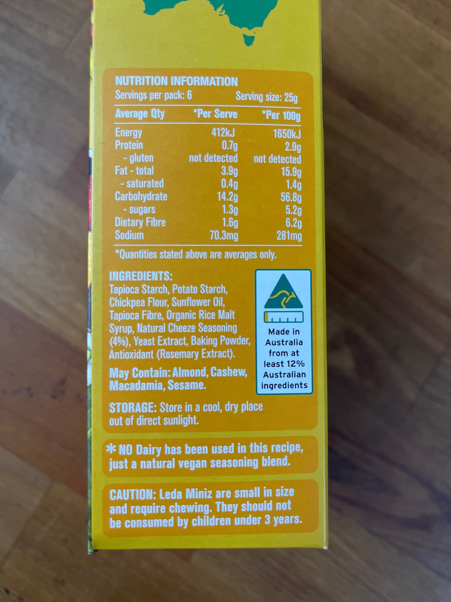 CRACKERS MINI 6 PACK - CHEESE
