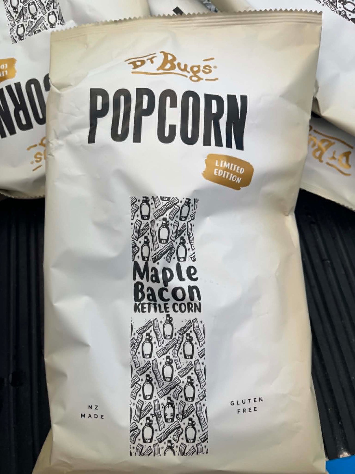 DR BUGS POPCORN -MAPLE BACON