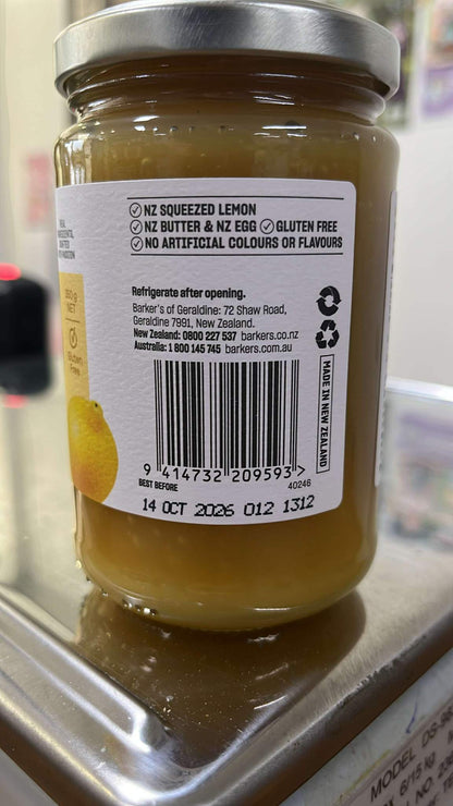 BARKERS - LEMON CURD