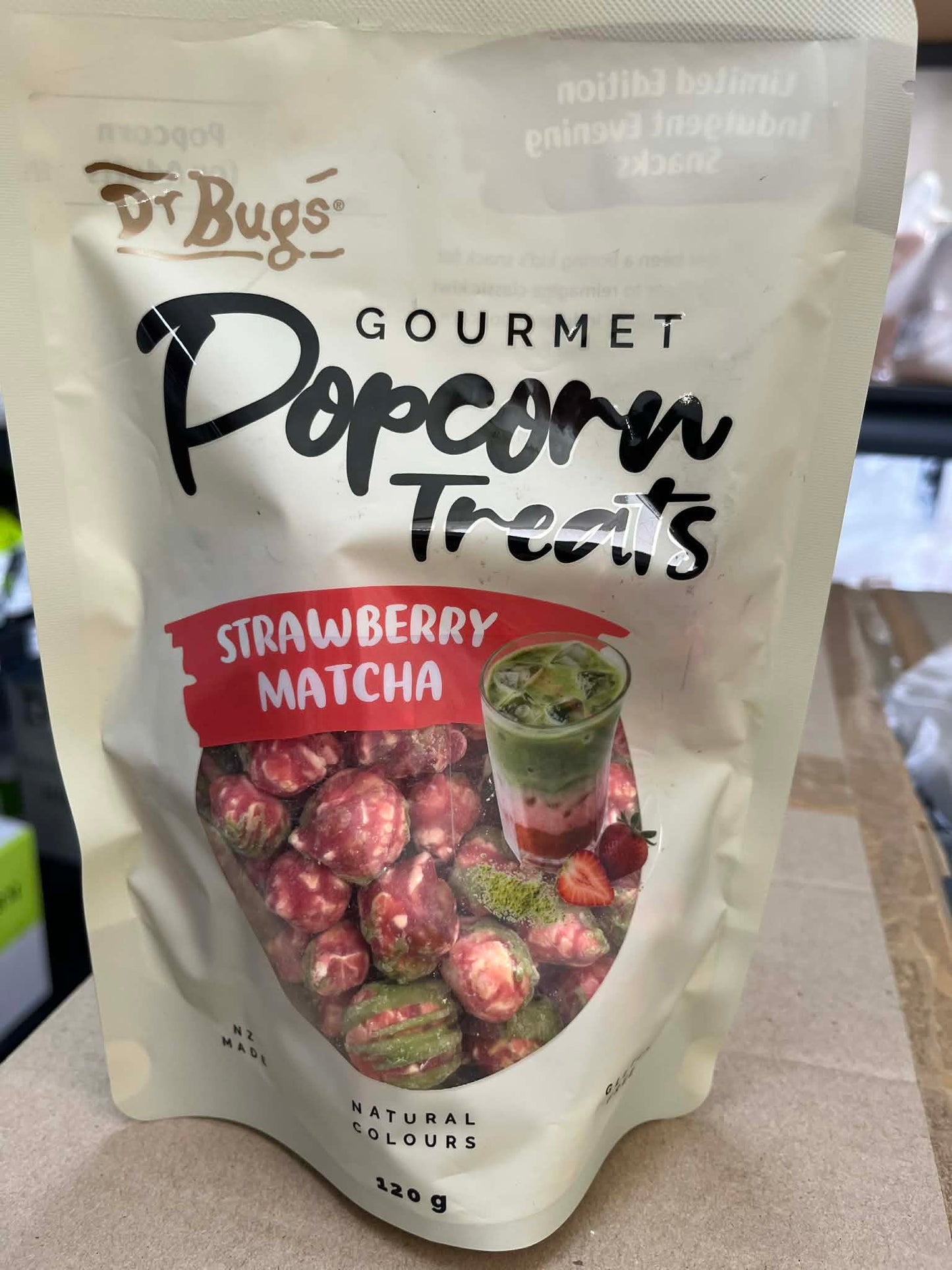 DR BUGS POPCORN - STRAWBERRY MATCHA