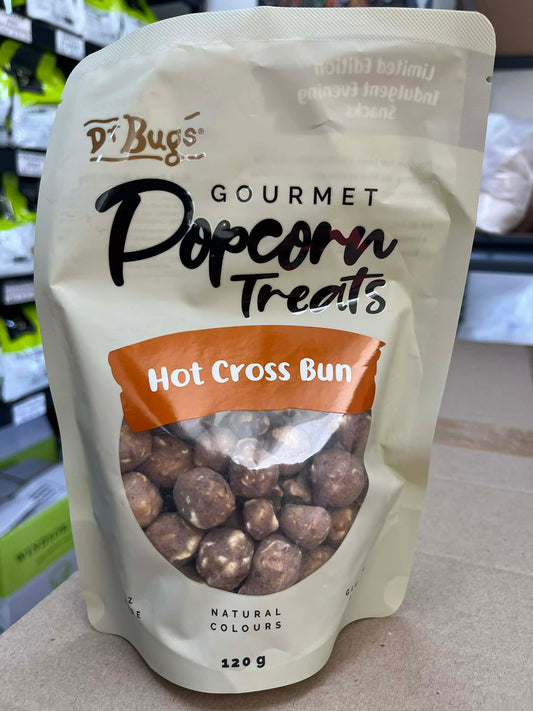 DR BUGS POPCORN -HOT CROSS BUN