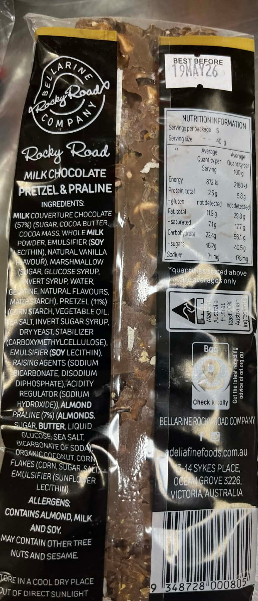 ADELIA ROCKY ROAD - PRETZEL & PRALINE
