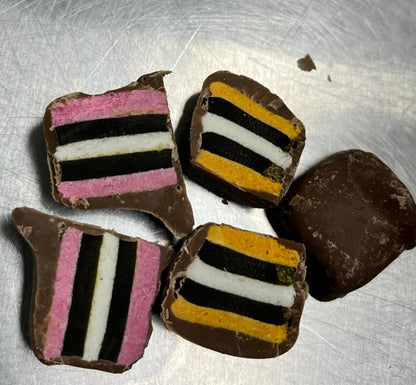 LICORICE ALLSORTS -  CHOC COATED