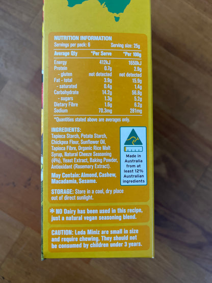 CRACKERS MINI 6 PACK - CHEESE