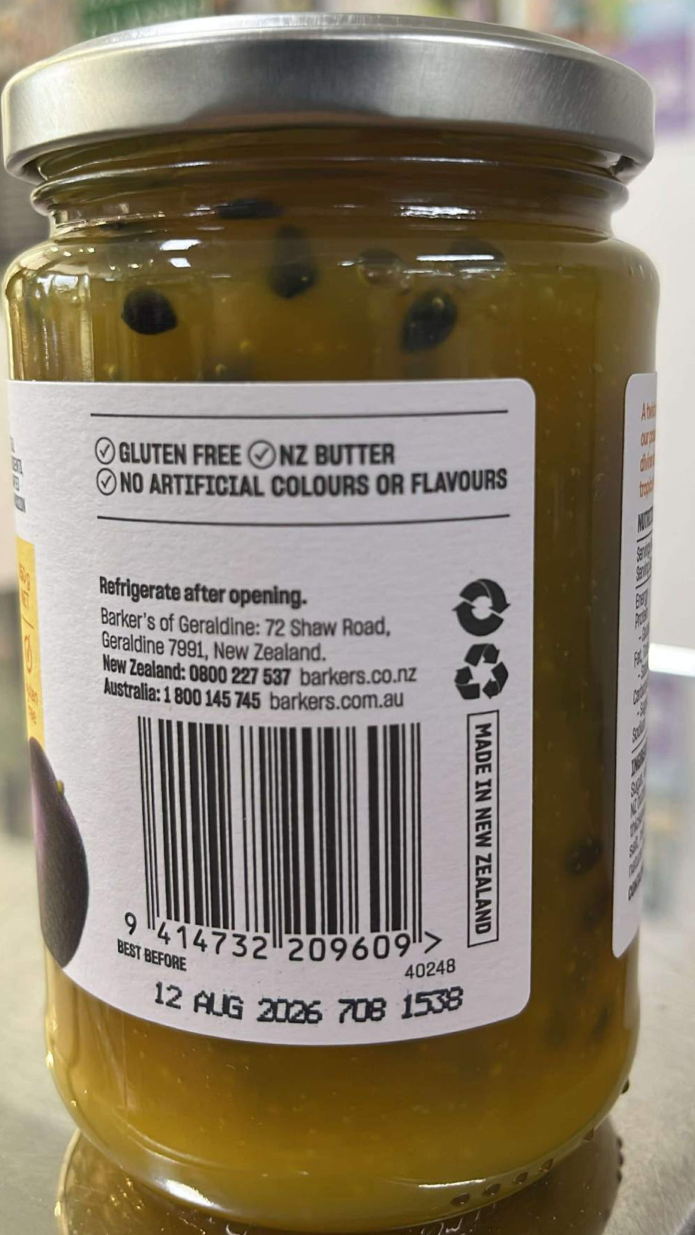 BARKERS CURD - PASSIONFRUIT