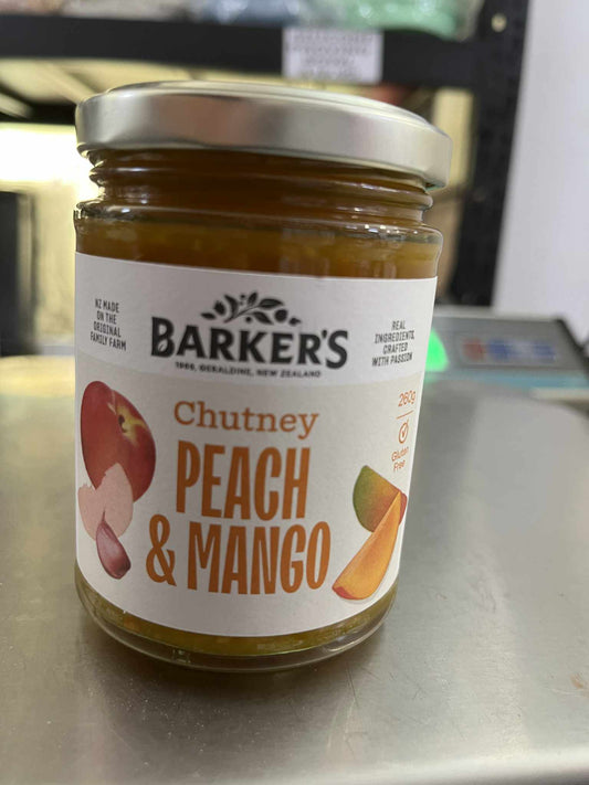 BARKERS CHUTNEY  - PEACH & MANGO