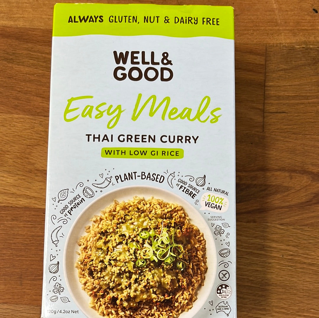 THAI GREEN CURRY GLUTEN FREE