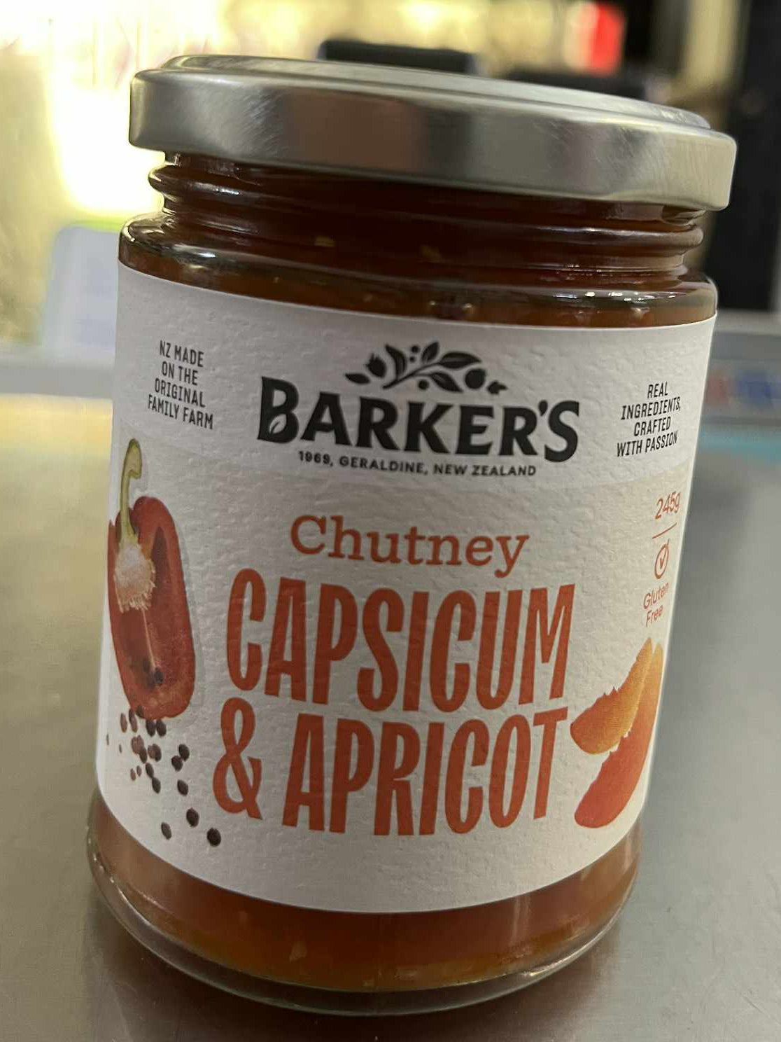 BARKERS CHUTNEY  - CAPSIUM & APRICOT