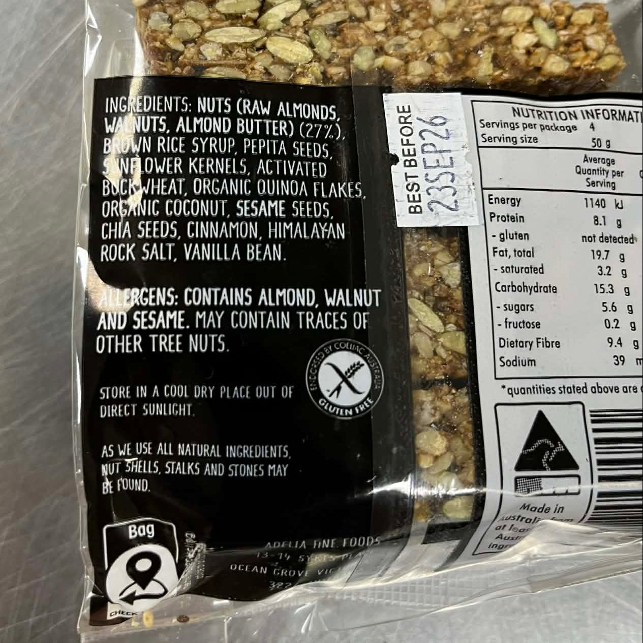 ADELIA NUT BARS