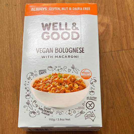 BOLOGNESE MACARONI GLUTEN FREE