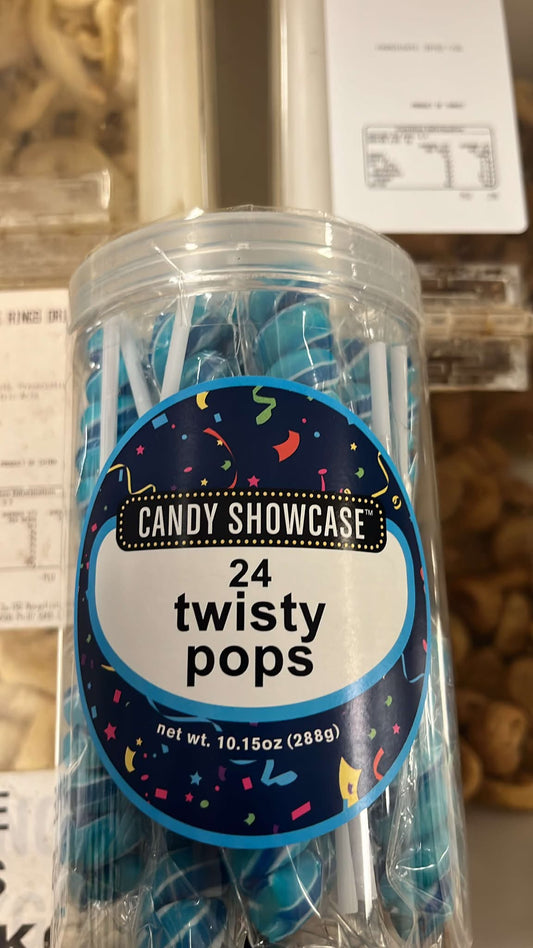 BLUE TWISTY POPS 24PK