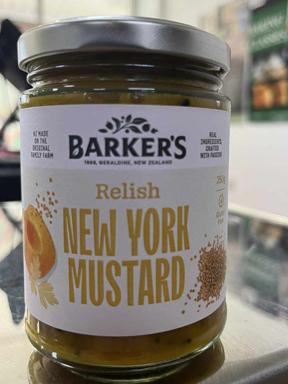 BARKERS RELISH - NEW YORK MUSTARD