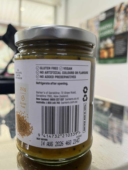 BARKERS RELISH - NEW YORK MUSTARD